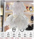Lace Princess Pet Dog Wedding Dresses Pet Tutu Skirt Puppy Cat Dress Pet Apparel XS S M L XL