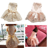 Lace Princess Pet Dog Wedding Dresses Pet Tutu Skirt Puppy Cat Dress Pet Apparel XS S M L XL