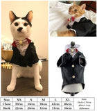 Small Cat Wedding Dresses Princess Dog Cat Skirt  Pet Clothing Small Dog Clothes Tuxedo skirt for Bride Bridegroom