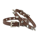 Cool Cat Dog Collar Cats Dog Leather Spiked Studded Collars For Small Medium Dogs Cats Chihuahua 5 Colors
