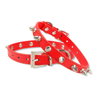 Cool Cat Dog Collar Cats Dog Leather Spiked Studded Collars For Small Medium Dogs Cats Chihuahua 5 Colors