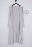 Korean Women's Casual Long Modal Cotton Sweater Cardigan Soft Comfortable Strong Simple Solid Free Size Loose Thin Cardigan