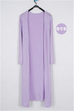 Korean Women's Casual Long Modal Cotton Sweater Cardigan Soft Comfortable Strong Simple Solid Free Size Loose Thin Cardigan