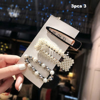 Fashion 1Set Women Girls Cute Pearls Hair Clips Sweet Headwear Hair Ornament Hairpin Barrette Headband Hair Accessories