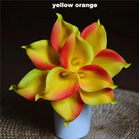 Navy Blue Picasso Calla Lilies Real Touch Flowers For Wedding Bouquets Centerpieces artificial flowers for wedding