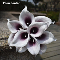 Navy Blue Picasso Calla Lilies Real Touch Flowers For Wedding Bouquets Centerpieces artificial flowers for wedding