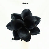 Navy Blue Picasso Calla Lilies Real Touch Flowers For Wedding Bouquets Centerpieces artificial flowers for wedding