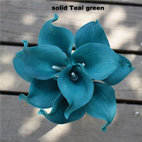 Navy Blue Picasso Calla Lilies Real Touch Flowers For Wedding Bouquets Centerpieces artificial flowers for wedding