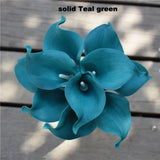 Navy Blue Picasso Calla Lilies Real Touch Flowers For Wedding Bouquets Centerpieces artificial flowers for wedding