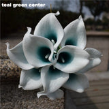 Navy Blue Picasso Calla Lilies Real Touch Flowers For Wedding Bouquets Centerpieces artificial flowers for wedding