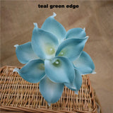Navy Blue Picasso Calla Lilies Real Touch Flowers For Wedding Bouquets Centerpieces artificial flowers for wedding