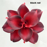 Navy Blue Picasso Calla Lilies Real Touch Flowers For Wedding Bouquets Centerpieces artificial flowers for wedding