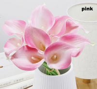 Navy Blue Picasso Calla Lilies Real Touch Flowers For Wedding Bouquets Centerpieces artificial flowers for wedding