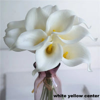 Navy Blue Picasso Calla Lilies Real Touch Flowers For Wedding Bouquets Centerpieces artificial flowers for wedding