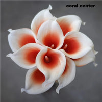 Navy Blue Picasso Calla Lilies Real Touch Flowers For Wedding Bouquets Centerpieces artificial flowers for wedding