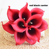 Navy Blue Picasso Calla Lilies Real Touch Flowers For Wedding Bouquets Centerpieces artificial flowers for wedding