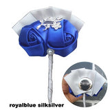 Best Man Groom Boutonniere Ivory Wine Red Satin Rose Flower Corsage Wedding Party Prom Man Suit Brooch Flowers de novia