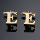 New high quality gold letters A-Z name Cufflinks men French shirt Cufflinks