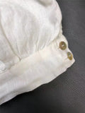 Linen Loose Solid Color Womens Tops And Blouses New O-neck Lantern Sleeve Button 3 Colors Shirts