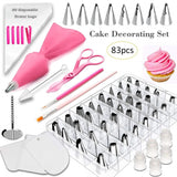 Cake Decorating Tools Kit Turntable Pastry Nozzles For Cream Confectionery Bags Icing Piping Nozzles Tips Baking Tools For Cakes