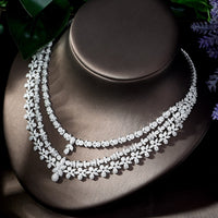 4pcs Bridal Zirconia Jewelry Sets Luxury Dubai Nigeria Crystal Wedding Jewelry Sets for Women Party