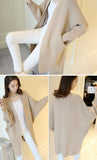 Long Cardigan Women Sweater Autumn Winter Bat Sleeve Knitted Sweater Plus Size Jacket Loose Ladies Sweaters Cardigans 3XL