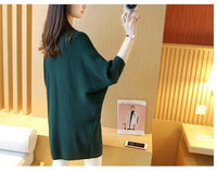 Long Cardigan Women Sweater Autumn Winter Bat Sleeve Knitted Sweater Plus Size Jacket Loose Ladies Sweaters Cardigans 3XL