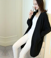 Long Cardigan Women Sweater Autumn Winter Bat Sleeve Knitted Sweater Plus Size Jacket Loose Ladies Sweaters Cardigans 3XL