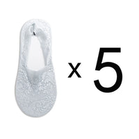 5 Pairs Fashion Women Girls Summer Socks Style Lace Flower Short Sock Antiskid Invisible Ankle Socks  7 colors