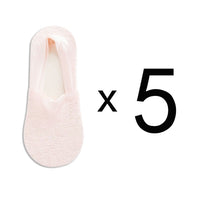 5 Pairs Fashion Women Girls Summer Socks Style Lace Flower Short Sock Antiskid Invisible Ankle Socks  7 colors