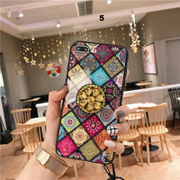 Glitter marble diamond ring holder silicone phone case for iphone 7 8 6 S plus X XR XS 11 Pro MAX for samsung S8 S9 S10 Note 8 9