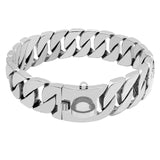 Strong Metal Dog Chain Collars Stainless Steel Pet Training Choke Collar For Large Dogs Pitbull Bulldog Silver Gold Show Collar