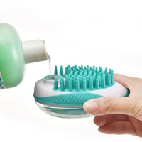 Pet Dog Bath Brush Comb Pet SPA Massage Brush Soft Silicone Dogs Cats Shower Hair Grooming Cmob Dog Cleaning Tool Pet Supplies