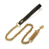 Gold Silver Stainless Steel Dog Traction Rope Explosion-proof Pet Dog Chain Anti-bite Leash for Large Dogs Pitbull Doberman