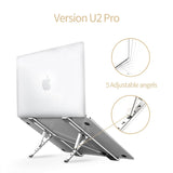 COOLCOLD Laptop Stand Height Adjustable Aluminum Laptop Riser Holder Portable Ergonomic Notebook to 17 inch for MacBook Air Pro