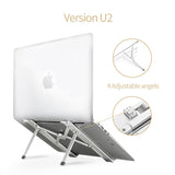 COOLCOLD Laptop Stand Height Adjustable Aluminum Laptop Riser Holder Portable Ergonomic Notebook to 17 inch for MacBook Air Pro