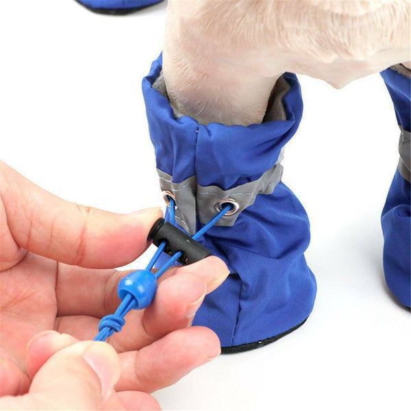 4Pcs Dog Boots Shoes Anti Slip Waterproof Puppy Rain Pet Cat Pet Socks S/M/L/XL