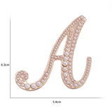 English Letters A K D Pearl Brooches Gold Cardigan Skirt Lapel Pins Female Corsage Luxury Jewelry Gifts for Women Accessories