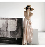 Casual Satin Flare Maxi Wide Leg Pants Women High Waist Solid Thin Loose Chiffon Trousers Summer  Skirt Pants