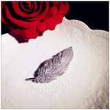 Luxury Brooches For Women Feather Cubic Zirconia Fine Jewelry Romantic Pin Accessories Simple High Quality Boutonniere
