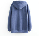 Autumn Winter Women thick fleece 100% cotton suit 2 pieces sets hoodies sweatshirt and pants suits