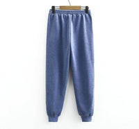 Autumn Winter Women thick fleece 100% cotton suit 2 pieces sets hoodies sweatshirt and pants suits