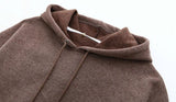 Autumn Winter Women thick fleece 100% cotton suit 2 pieces sets hoodies sweatshirt and pants suits