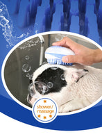 Pet Dog Bath Brush Comb Pet SPA Massage Brush Soft Silicone Dogs Cats Shower Hair Grooming Cmob Dog Cleaning Tool Pet Supplies
