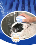 Pet Dog Bath Brush Comb Pet SPA Massage Brush Soft Silicone Dogs Cats Shower Hair Grooming Cmob Dog Cleaning Tool Pet Supplies