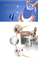 Pet Dog Bath Brush Comb Pet SPA Massage Brush Soft Silicone Dogs Cats Shower Hair Grooming Cmob Dog Cleaning Tool Pet Supplies