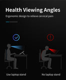 COOLCOLD Laptop Stand Height Adjustable Aluminum Laptop Riser Holder Portable Ergonomic Notebook to 17 inch for MacBook Air Pro