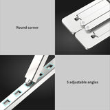 COOLCOLD Laptop Stand Height Adjustable Aluminum Laptop Riser Holder Portable Ergonomic Notebook to 17 inch for MacBook Air Pro