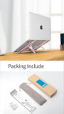 COOLCOLD Laptop Stand Height Adjustable Aluminum Laptop Riser Holder Portable Ergonomic Notebook to 17 inch for MacBook Air Pro