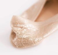 5 Pairs Fashion Women Girls Summer Socks Style Lace Flower Short Sock Antiskid Invisible Ankle Socks  7 colors